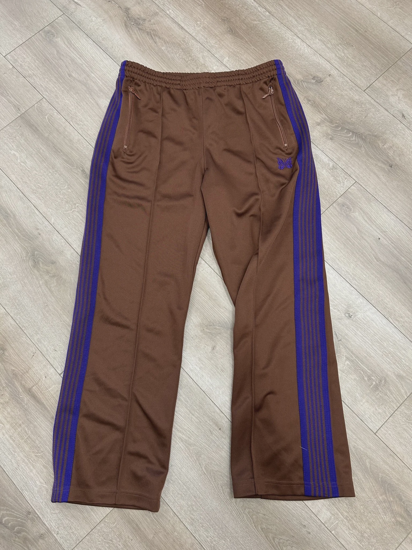 Needles Needles Poly Smooth Straight-Leg Track Pants - Size L