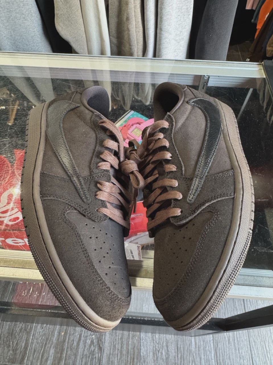 Jordan 1 Retro Low OG SP Travis Scott Velvet Brown • Pre-Owned [7617]