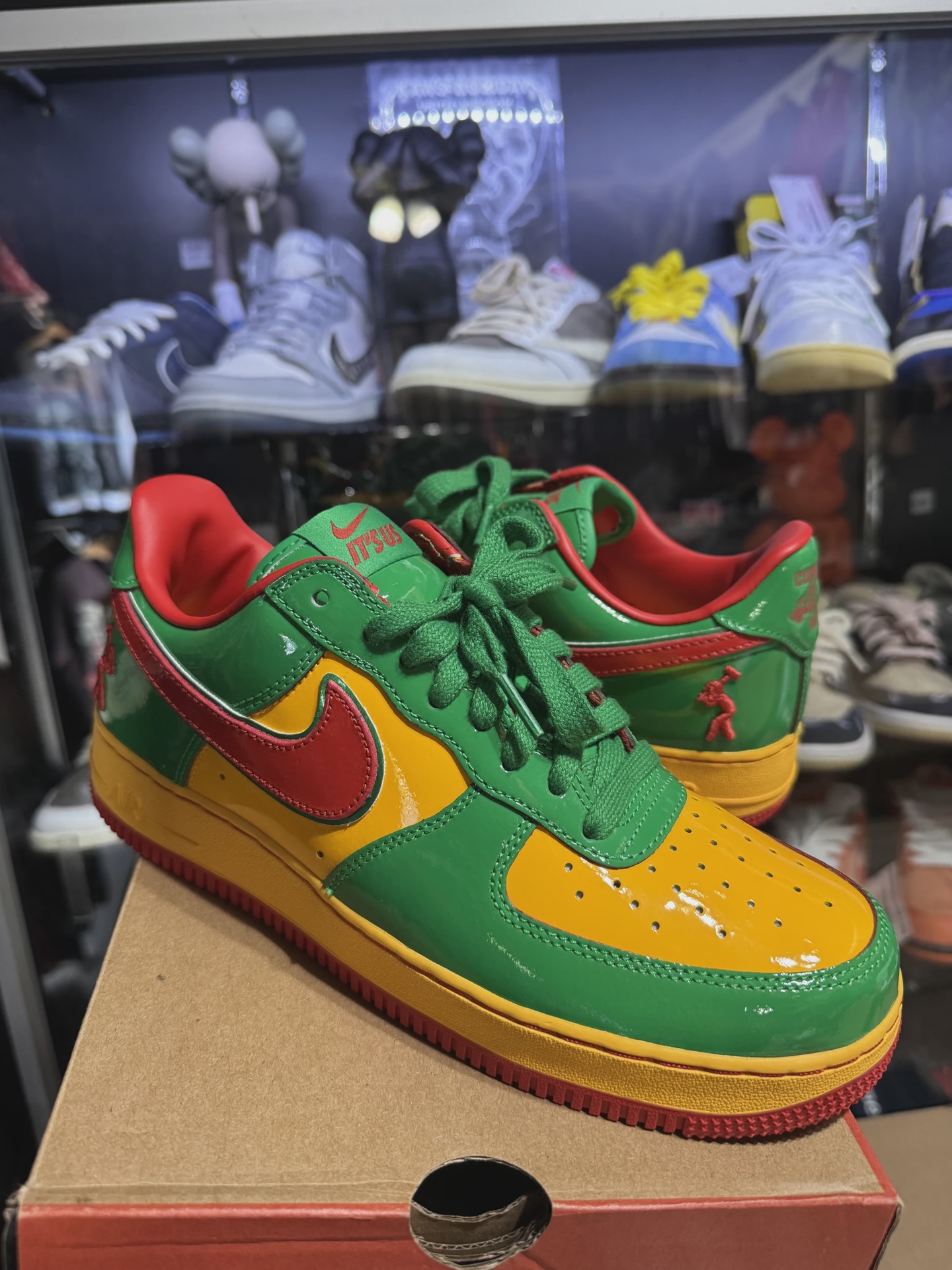 Nike Air Force 1 Low Lil Yachty Concrete Boys Lucky Green • Pre-Owned [3685]