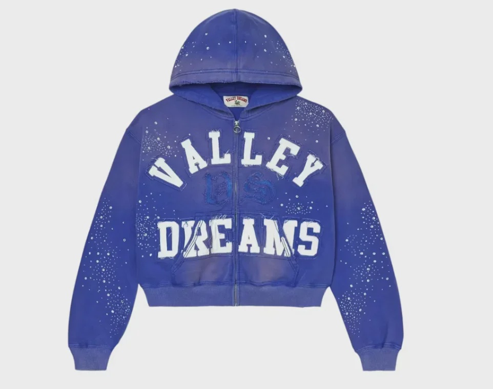 Vale Vale Forever Classico Zip Up Hoodie Sapphire - Size XL
