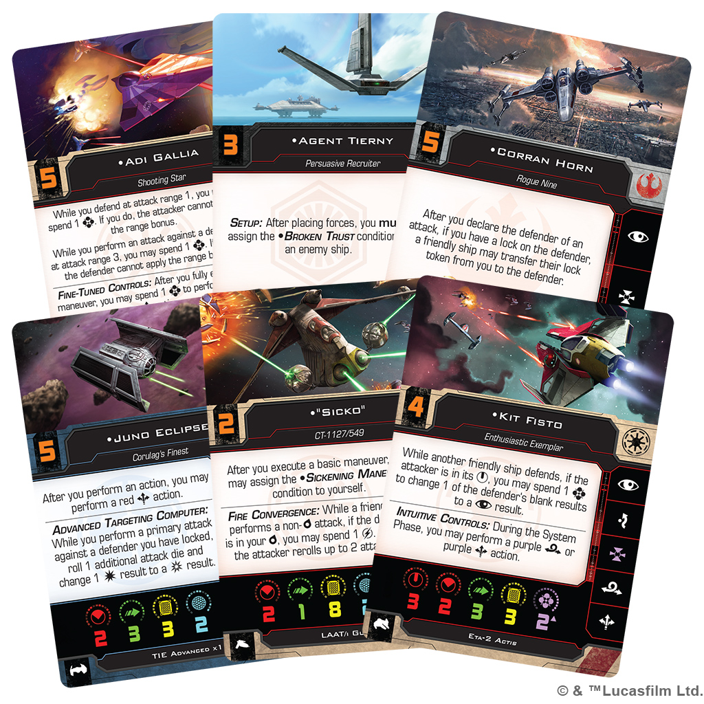 Star Wars X-wing 2nd Ed: Hotshots & Aces Ii Reinforcements Pack 