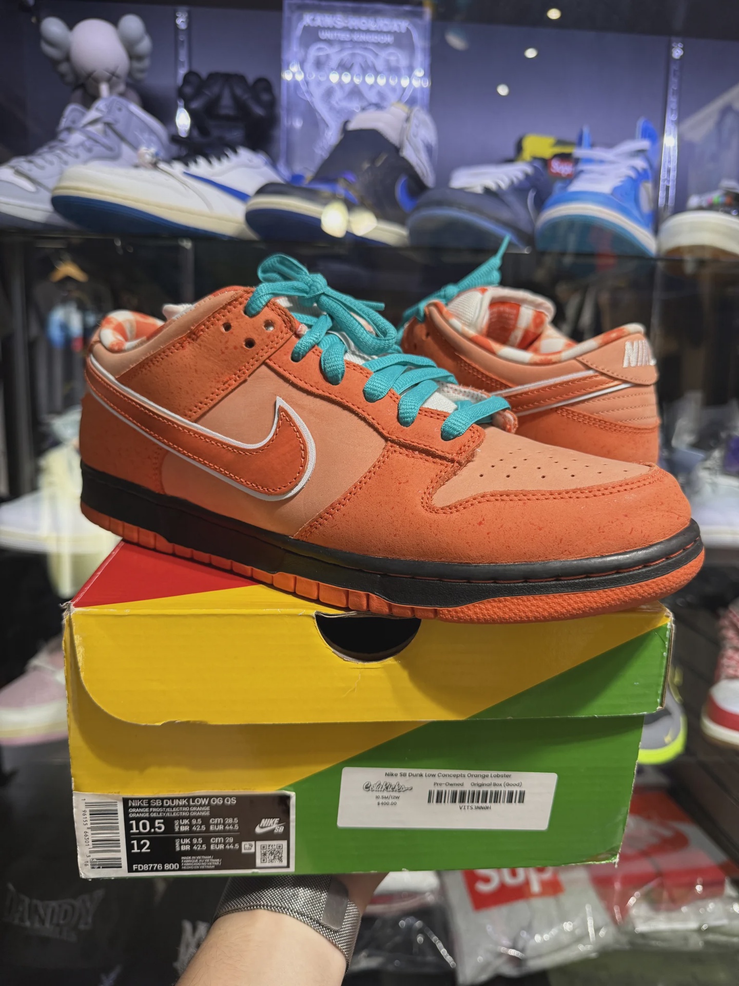 Nike Nike SB Dunk Low Concepts Orange Lobster - Size US M 10.5
