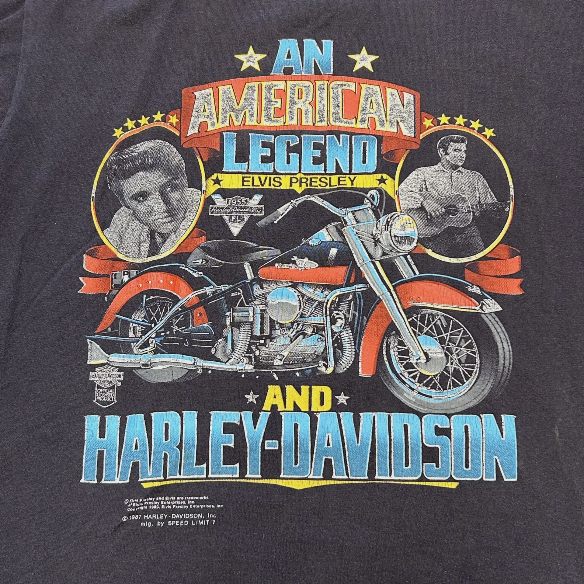 Vintage 1987 Harley Davidson Elvis Presley Tee  • Pre-Owned [2052] - photo 2