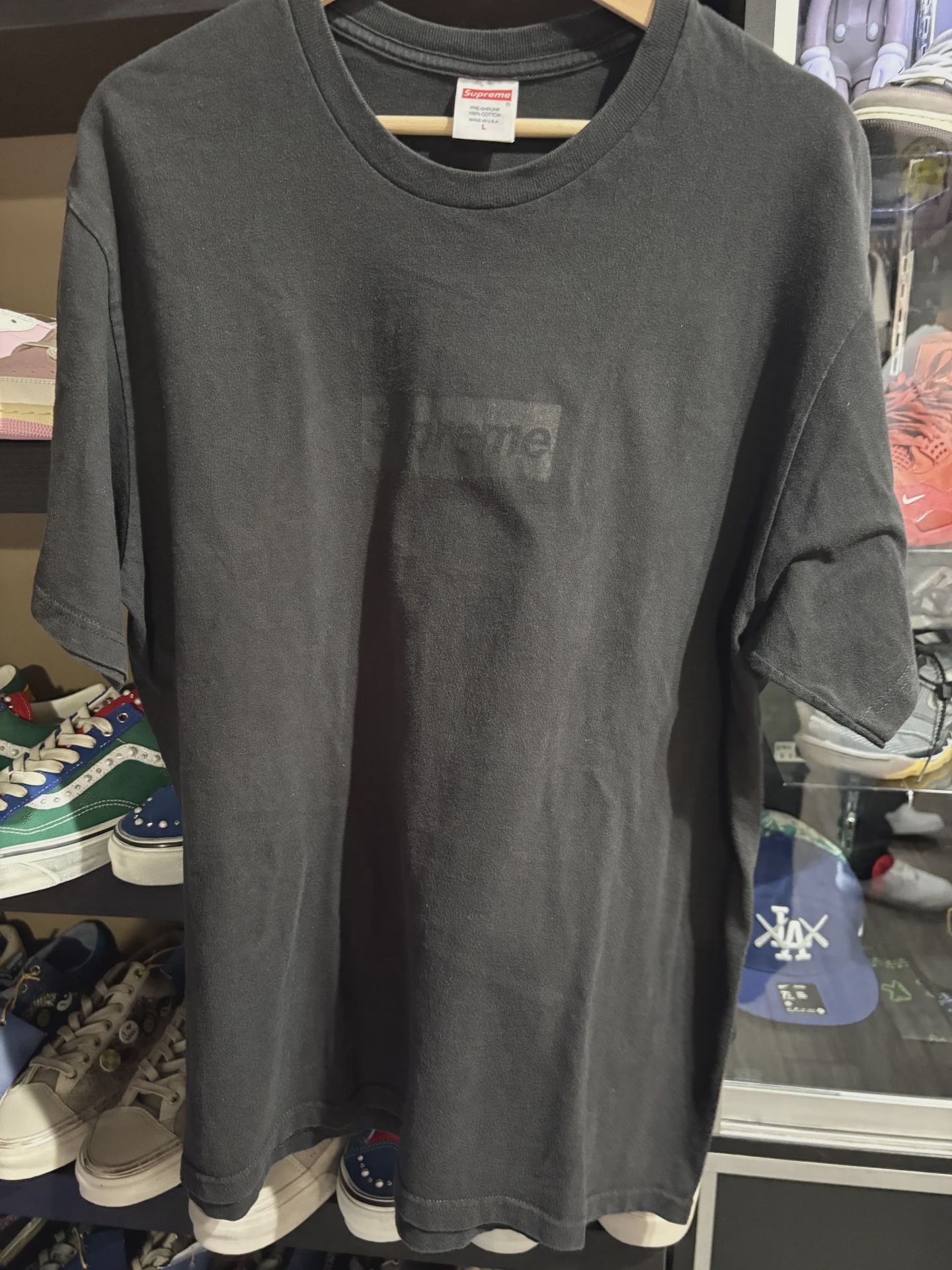 Supreme Supreme Tonal Box Logo Tee Black L - Size L