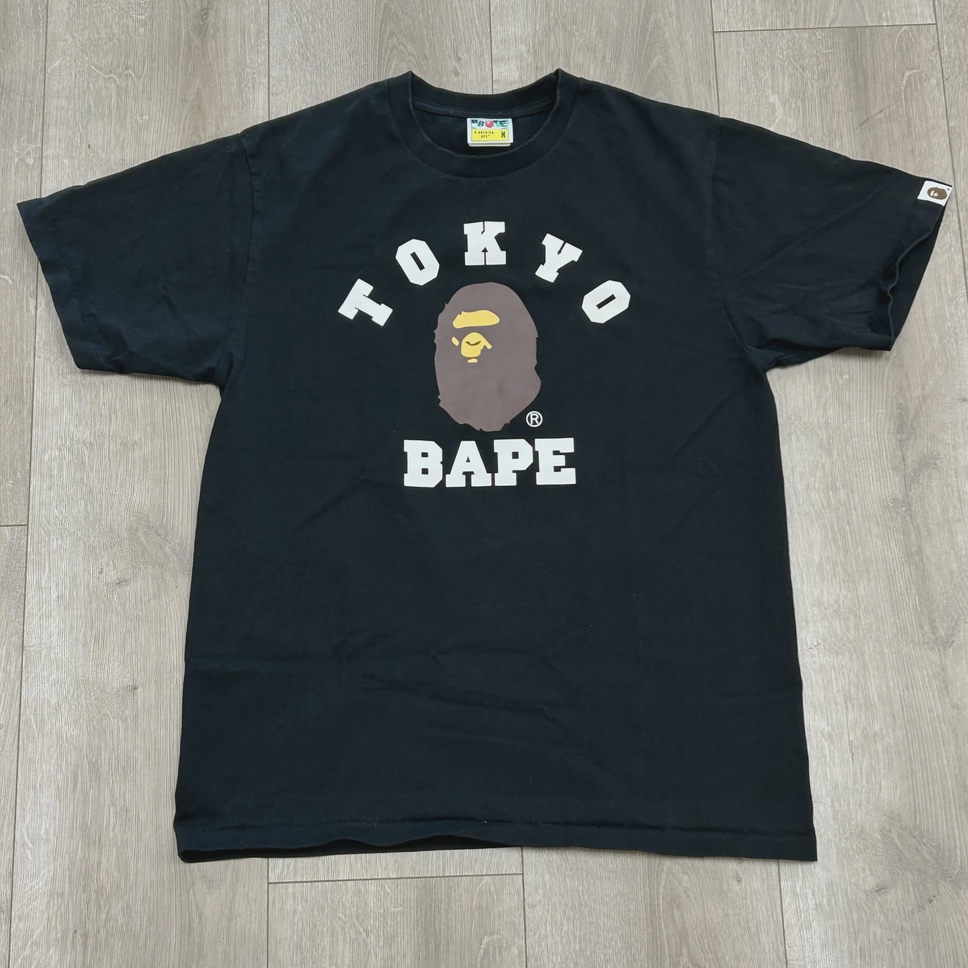 BAPE Tokyo City College Tee 'Black • Pre-Owned [8566] - photo 1