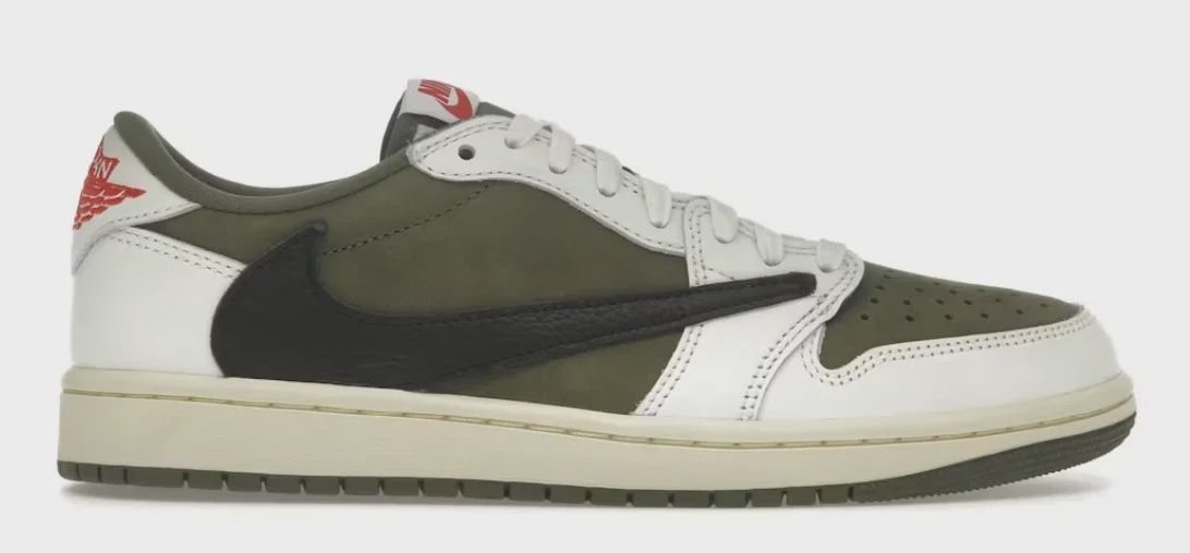 Jordan Jordan 1 Retro Low OG SP Travis Scott Medium Olive - Size US M 9.5