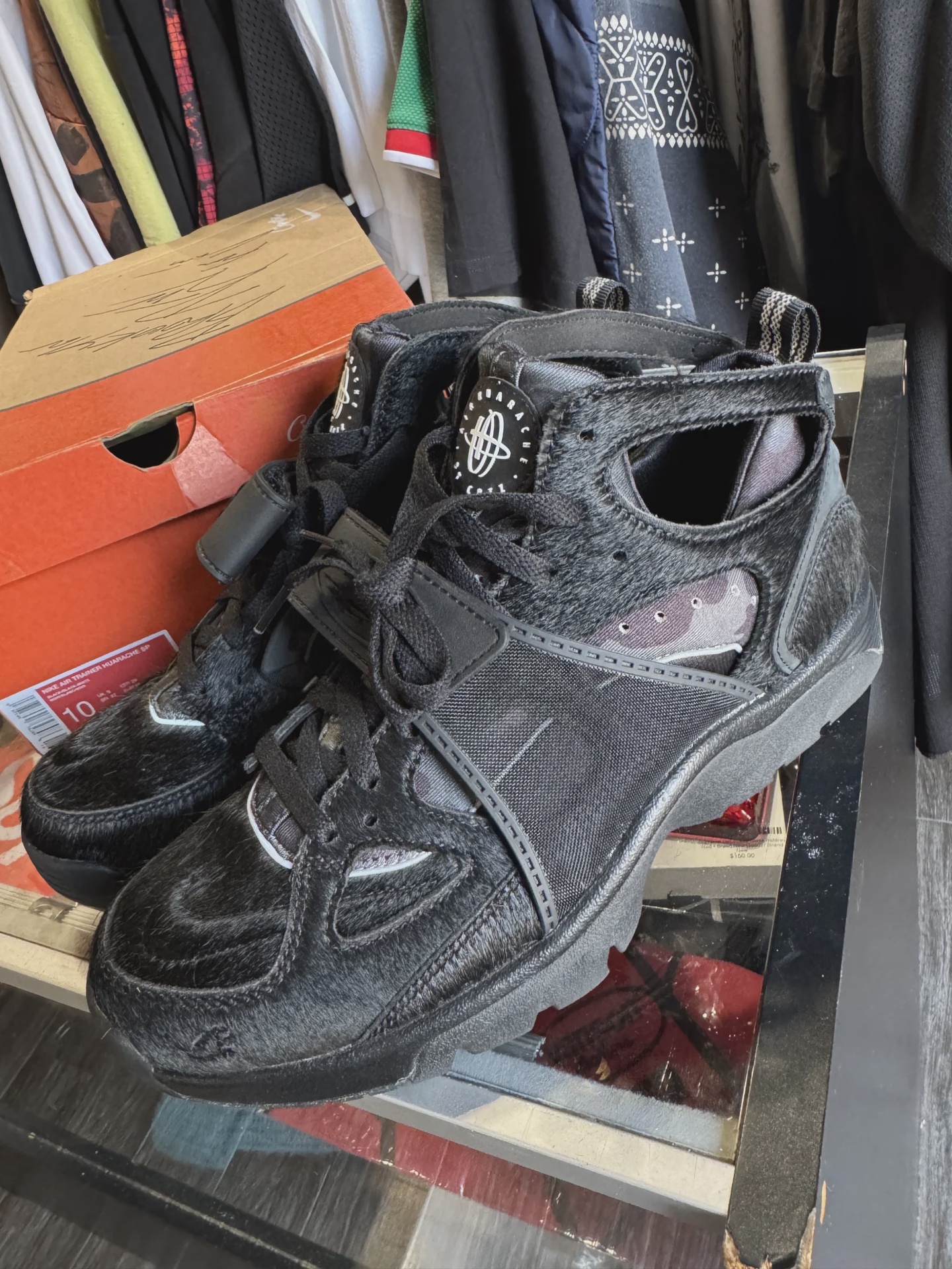 Nike Air Trainer Air Huarache Corteiz Black • Pre-Owned [8644] - photo 2