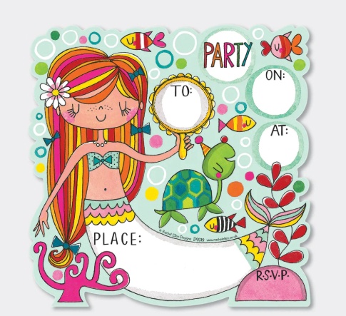 Rachel Ellen - Die Cut Social Stationery - Party Invitations 8 Pack