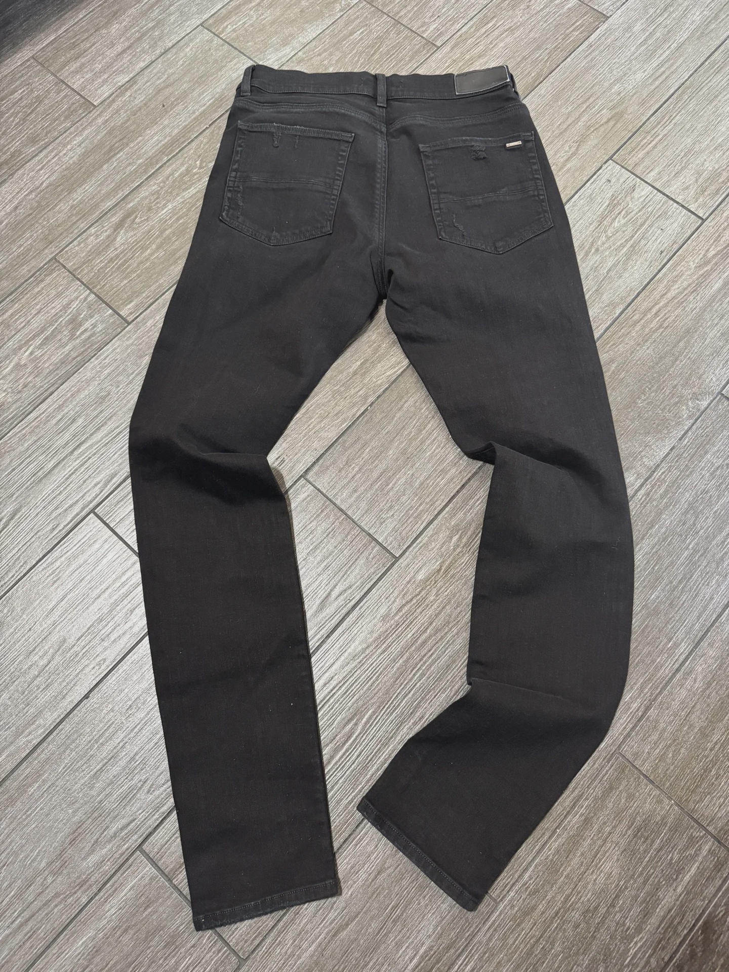 Amiri Distressed Black Skinny Denim 34  • Pre-Owned [2482] - photo 2