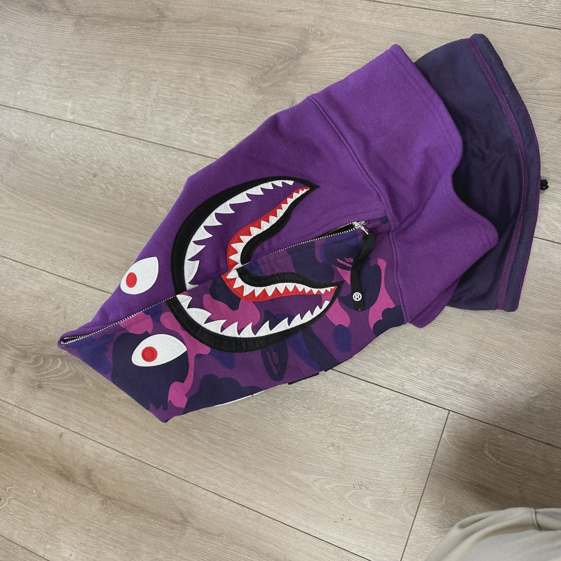 A Bathing Ape Color Camo Shark Mask Neck Warmer • Brand New [4559] - photo 6