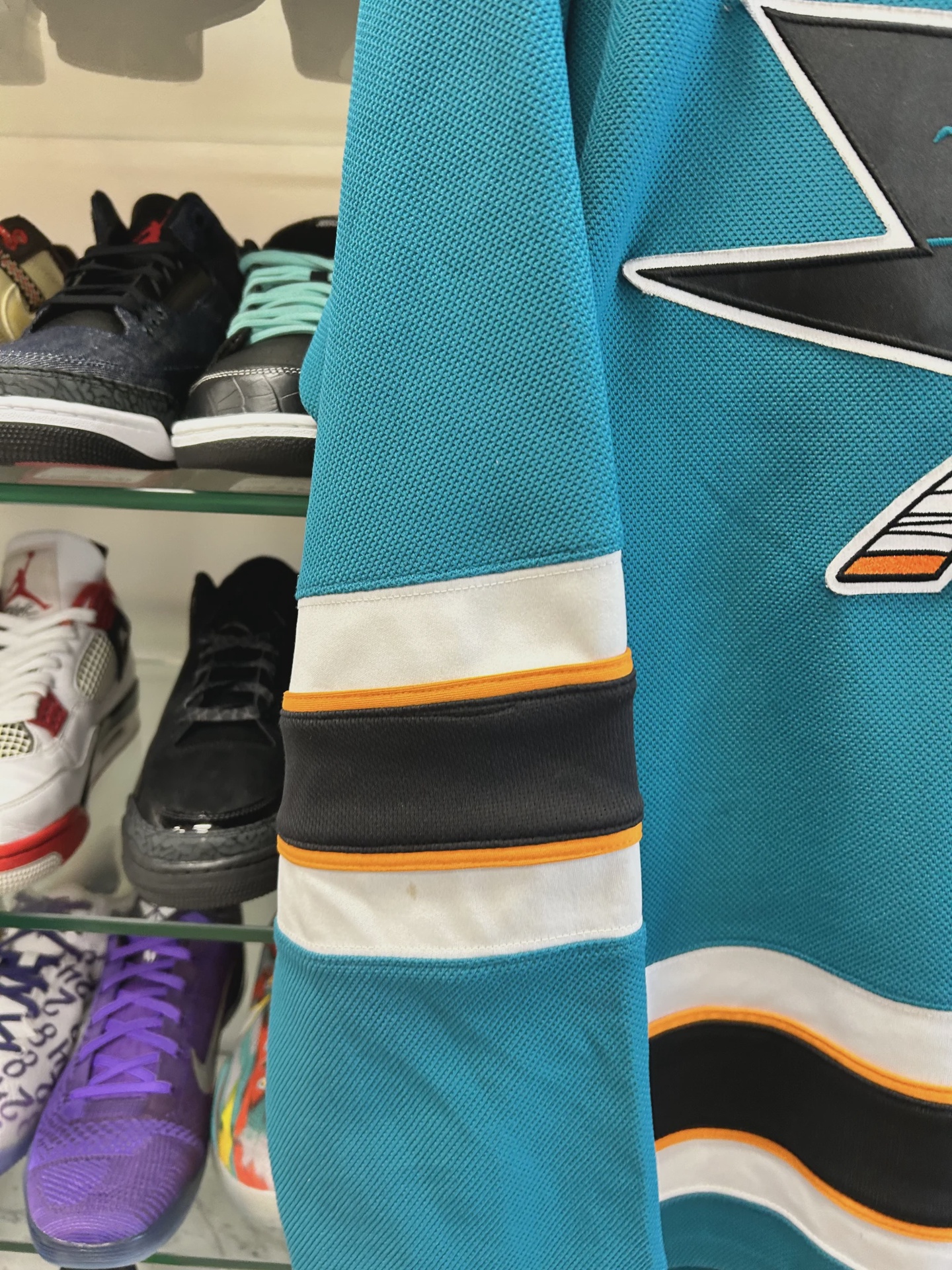 SAn Jose Sharks Reebok Hockey Jersey • Pre-Owned [4448] 3
