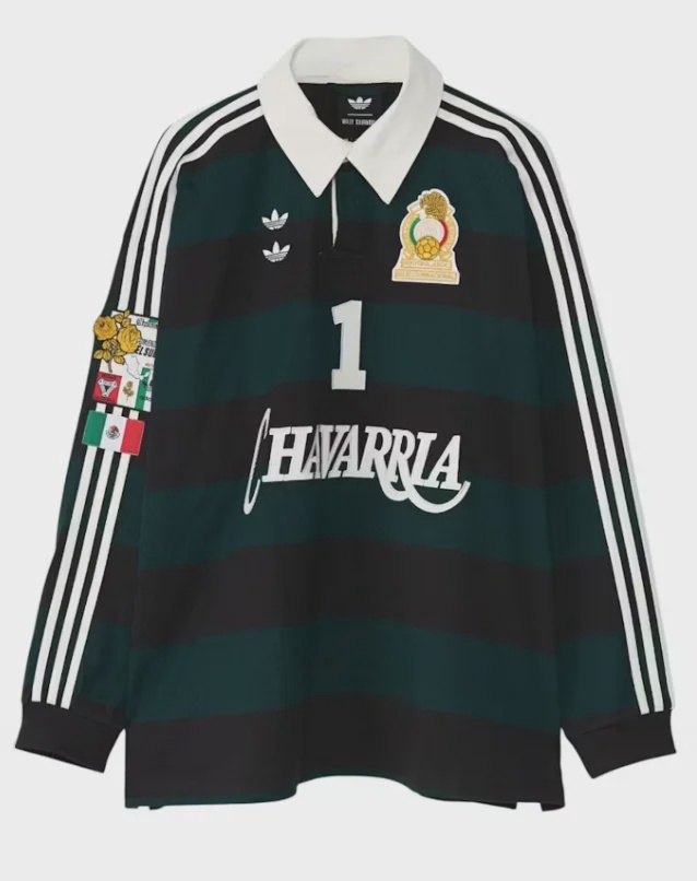 Adidas Adidas Willy Chavarria WC LS Rugby Black Aurora Ivy - Size XL