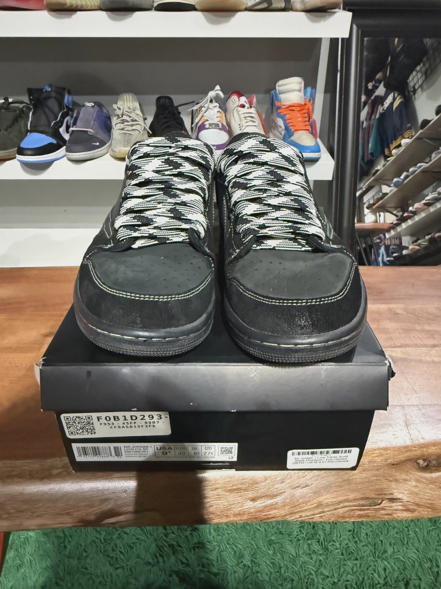 Air Jordan 1 Low Travis Scott Black Phantom  • Pre-Owned [0718] 2