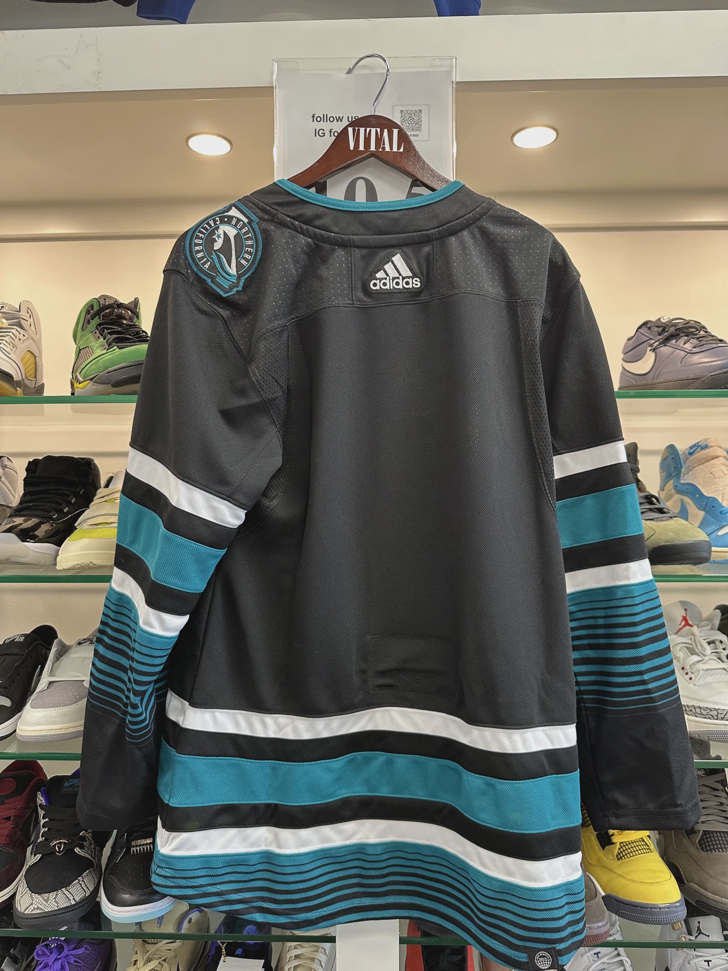 San Jose Sharks Fanatics Black Alternate Premium Jersey • Brand New [3542] 2