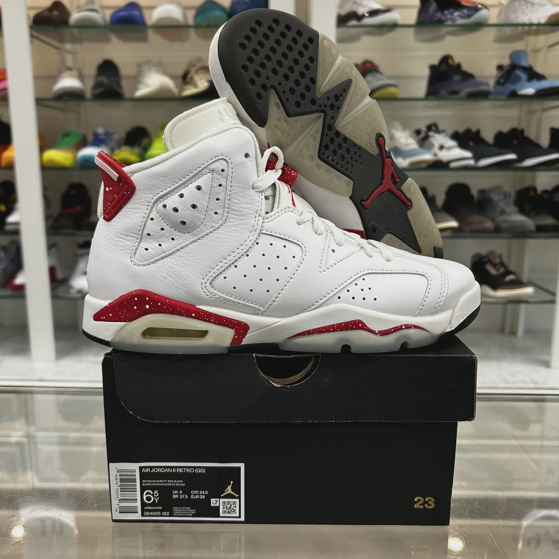 Jordan Jordan 6 Retro Red Oreo (GS) - Size US Y 6.5