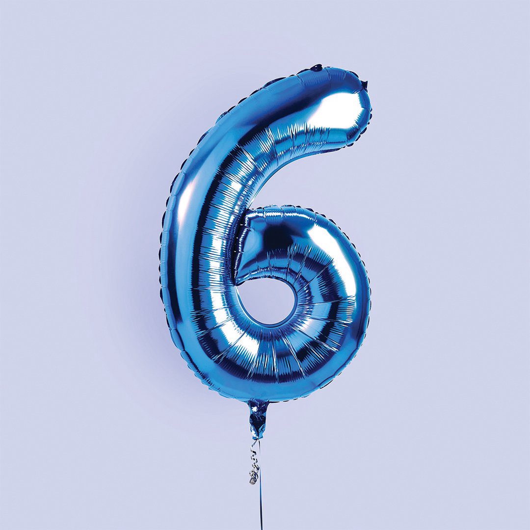 Hootyballoo - Blue Number Foil 34" Balloon