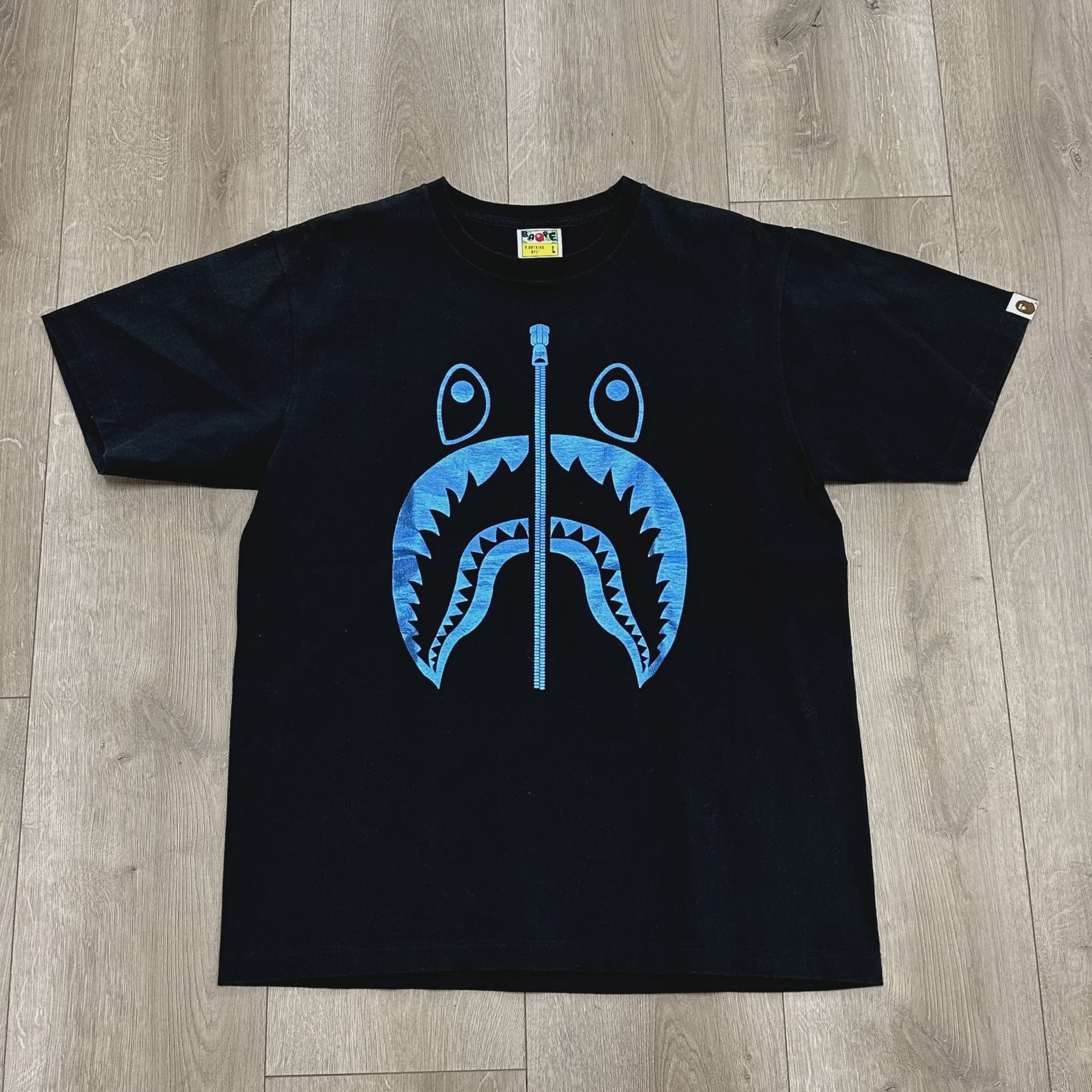 Bape blue tee • Pre-Owned [9408]