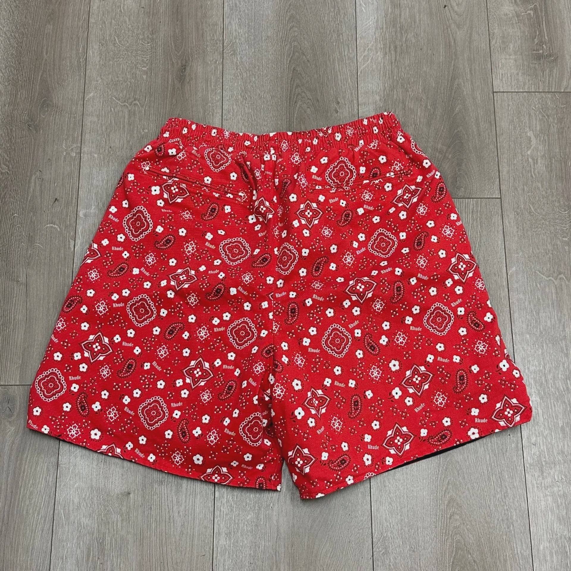 Rhude Red Bandana Shorts • Pre-Owned [6542] - photo 2