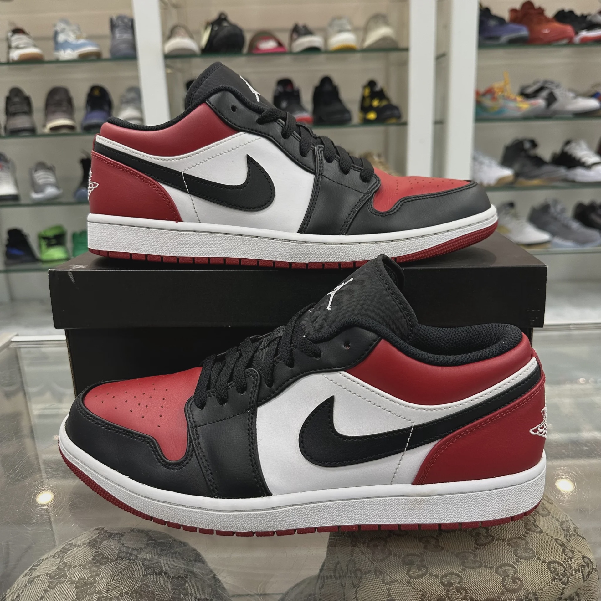 Jordan 1 Low Black Red Toe • Pre-Owned [3194] - photo 9