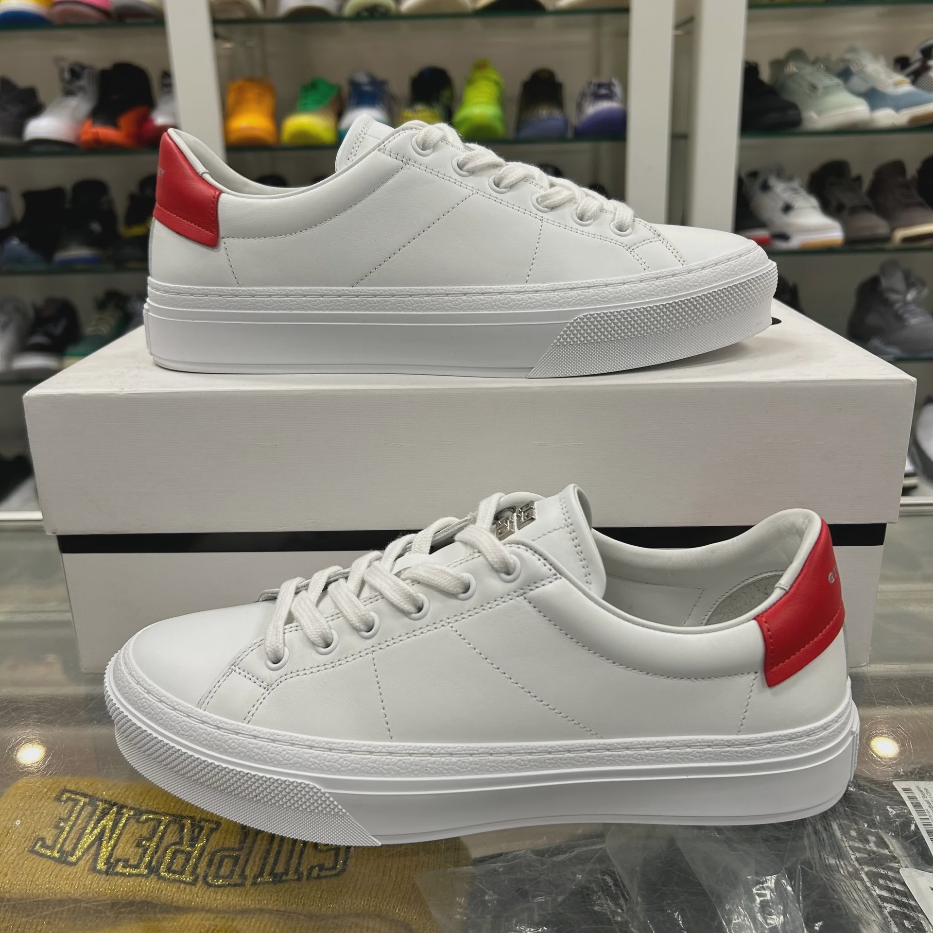 Givenchy Givenchy City Court 'White Red' Sneakers - Size US M 7