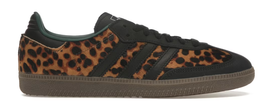 adidas Samba OG Black Green Leopard (W) - Brand New