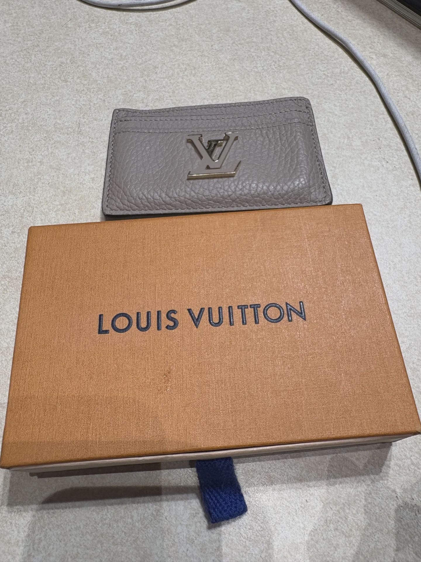 Louis Vuitton Louis Vuitton Beige Card Holder - Size One Size