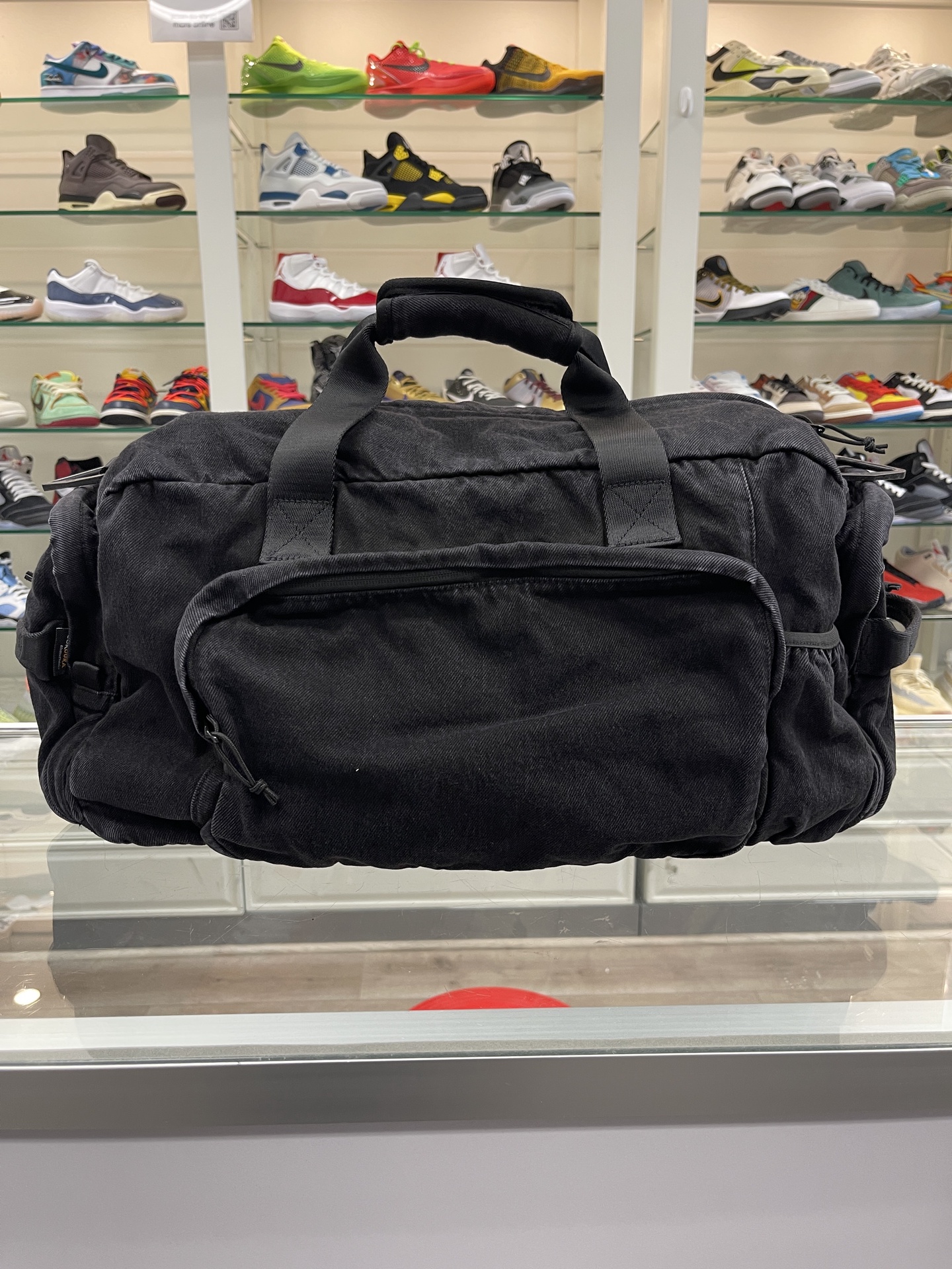 Supreme Denim Duffle Bag Black 2