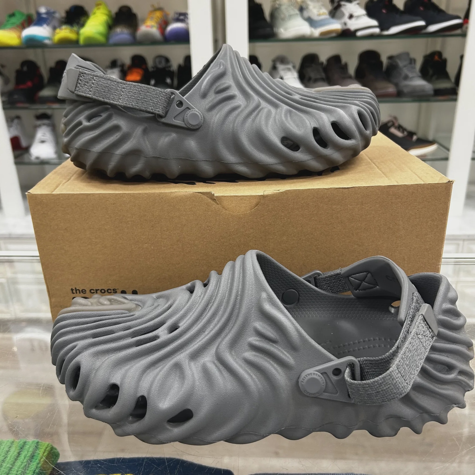 Crocs Pollex Clogs by Salehe Bembury grey • Pre-Owned [2775] - photo 1
