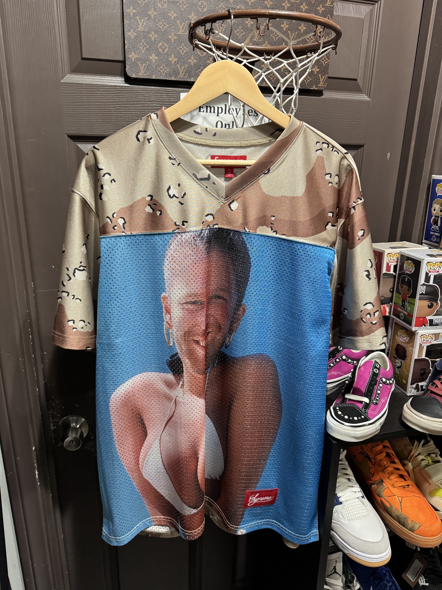 Supreme Aphex Twin Football Jersey Chocolate Chip Camo