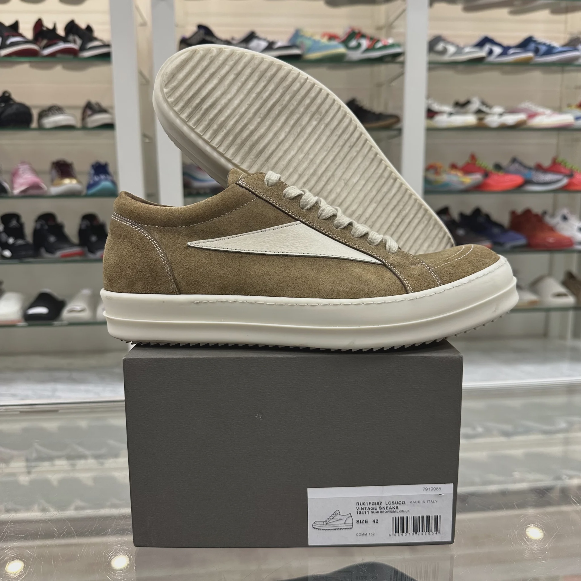 Rick Owens Rick Owens Vintage Sneaker 'Brown Milk' - Size US M 9