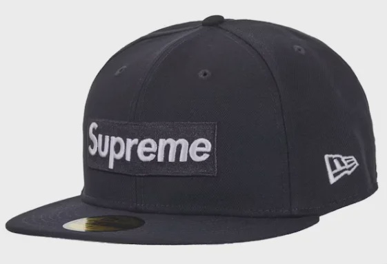 Supreme Supreme Rings Box Logo New Era 59Fifty Fitted Hat Navy - Size 7 1/8