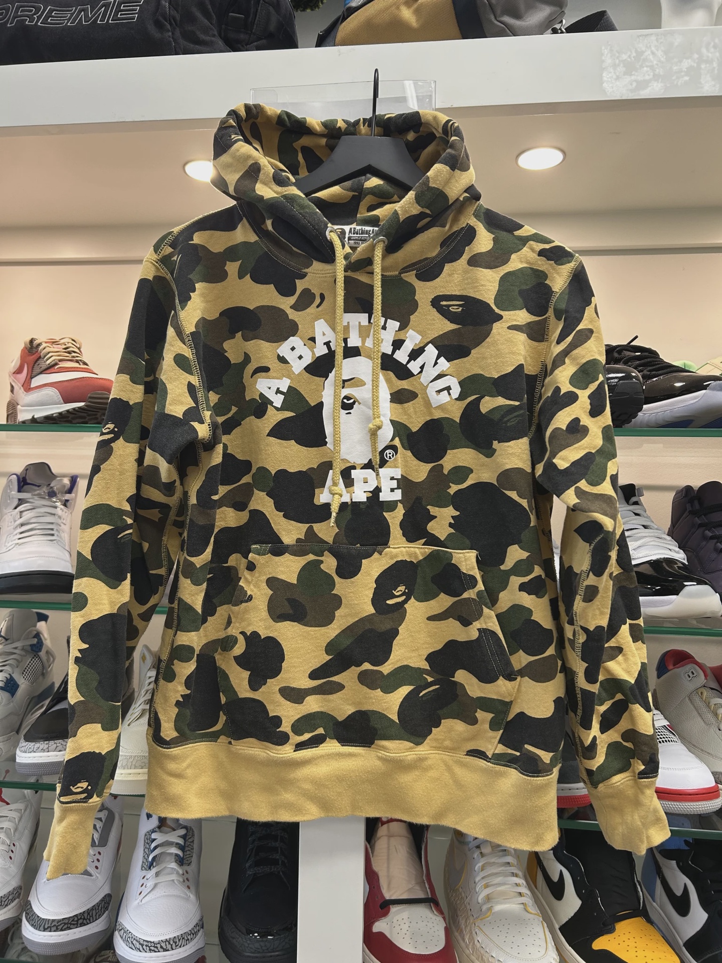 BAPE ABC Camo Hoodie Yellow • Pre-Owned [0569]