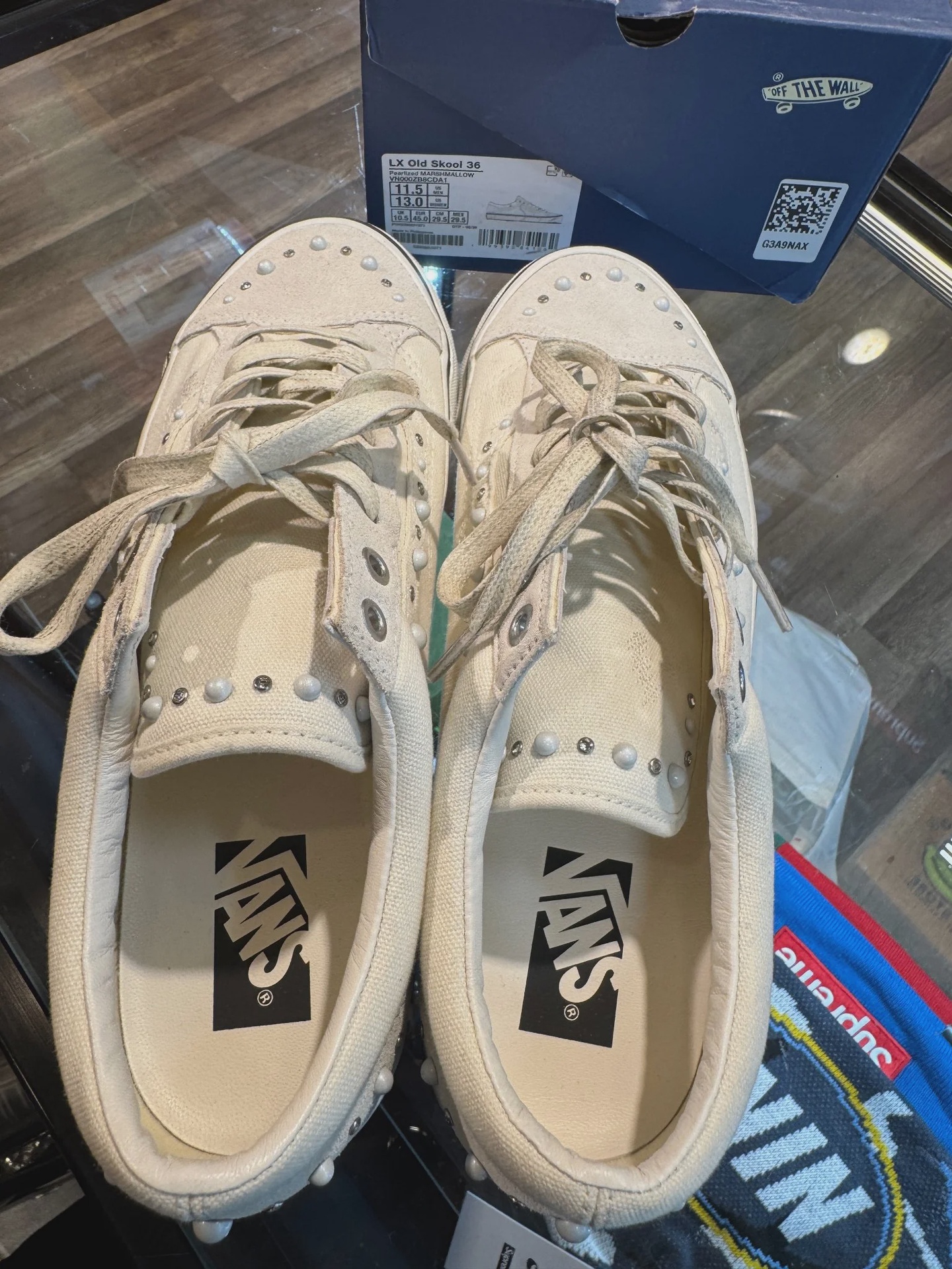 Vans LX Old Skool 36 Pearlized Pack Marshmallow White • Pre-Owned [0416] - photo 4