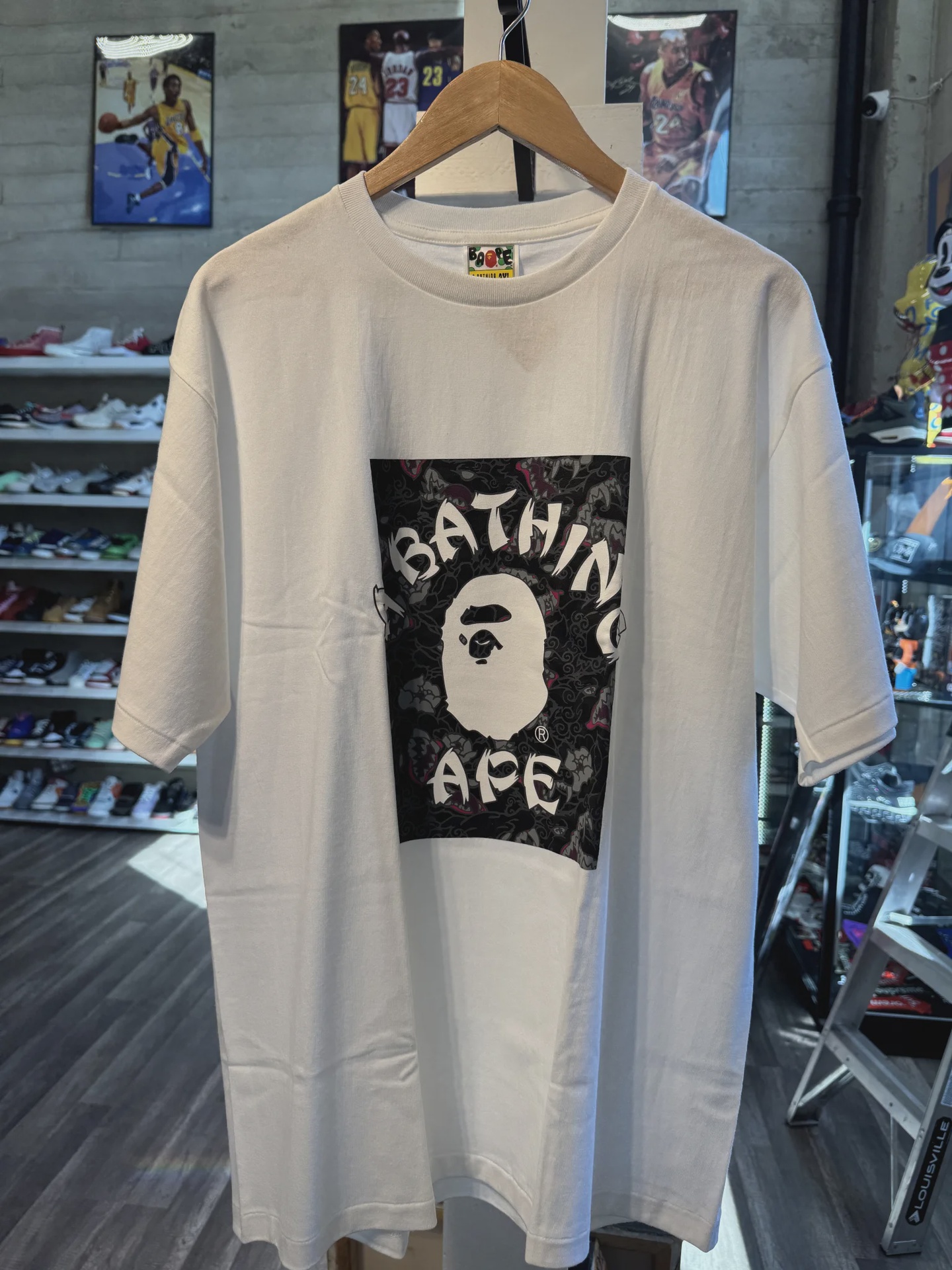 BAPE Japanese Tattoo Camo On College Tee White Black XXL • Brand New [8425] - photo 1