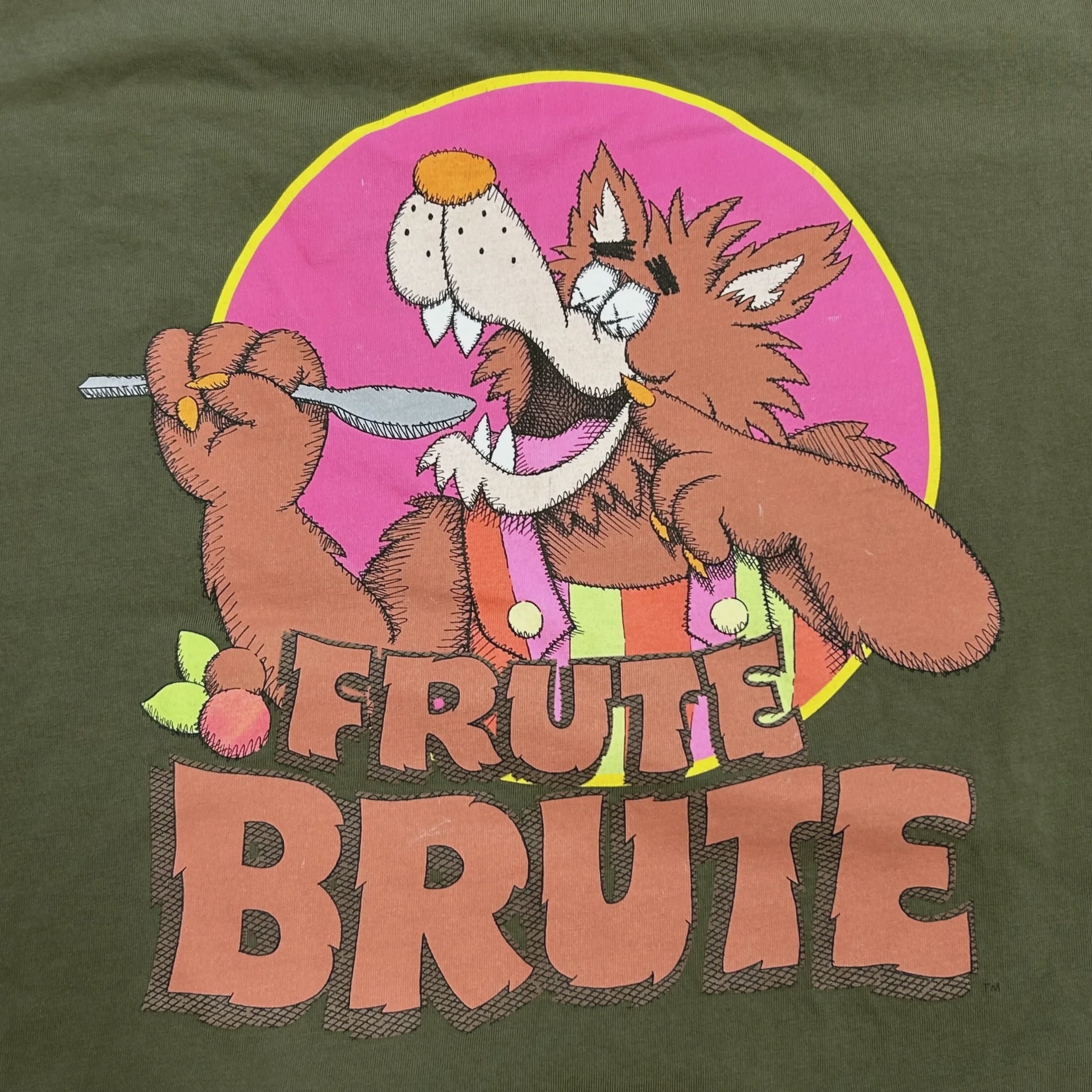 KAWS x Monsters Frute Brute T-Shirt Olive • Pre-Owned [9938] - photo 6