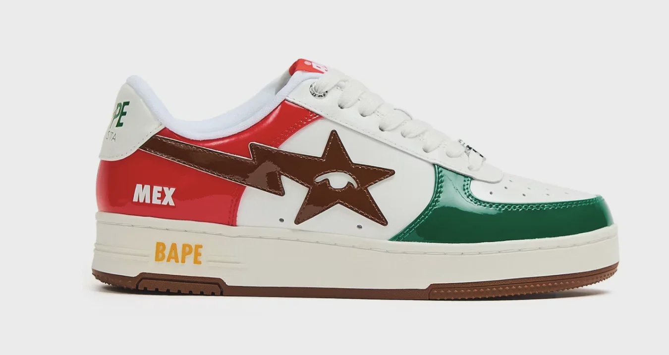 BAPE A Bathing Ape Bape Sta KidSuper World Cup Pack Mexico - Size US M 10
