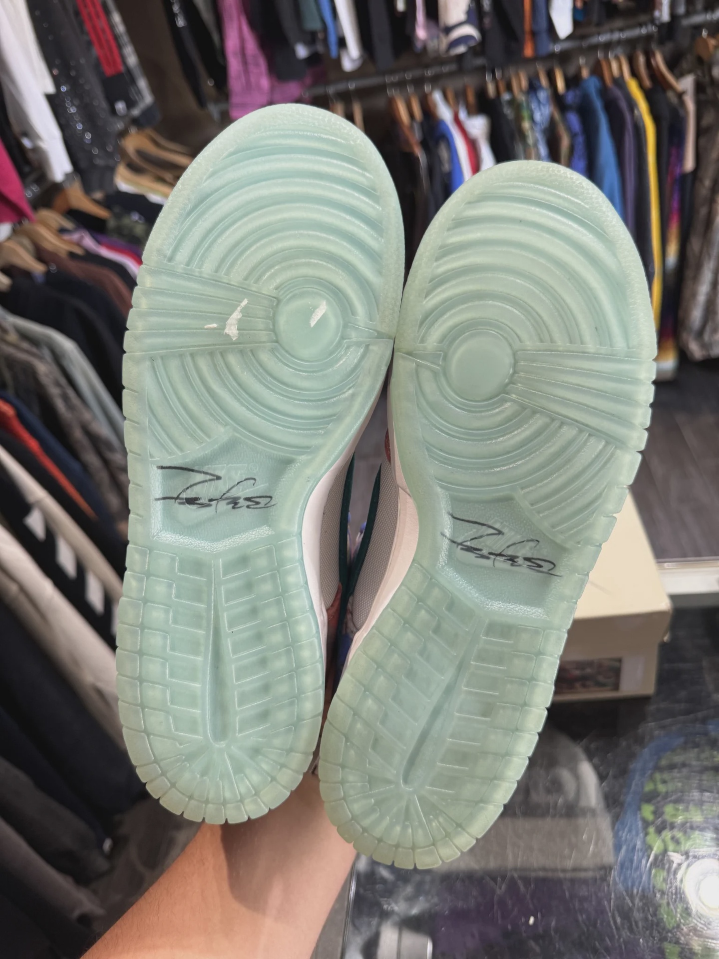 Nike SB Dunk Low Futura Laboratories Bleached Aqua • Pre-Owned [7480] - photo 5