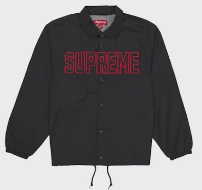 Supreme Spellout Coaches Jacket Black • Brand New [6875]