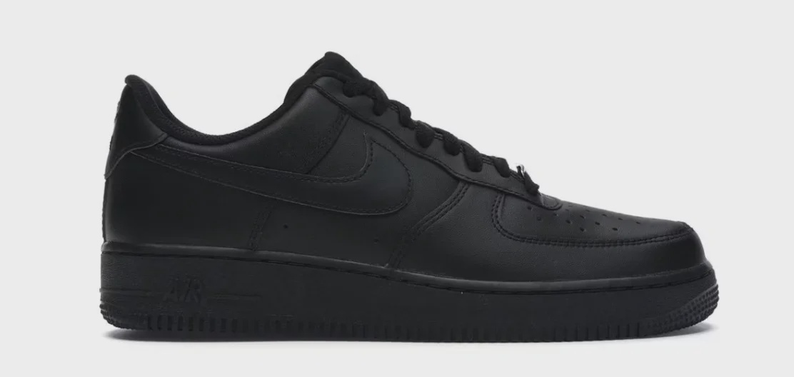 Nike Nike Air Force 1 Low '07 Black - Size US M 10