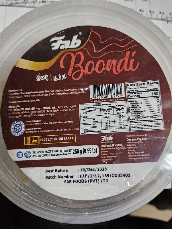Fab Boondi  250g (Only on Shop Visits)