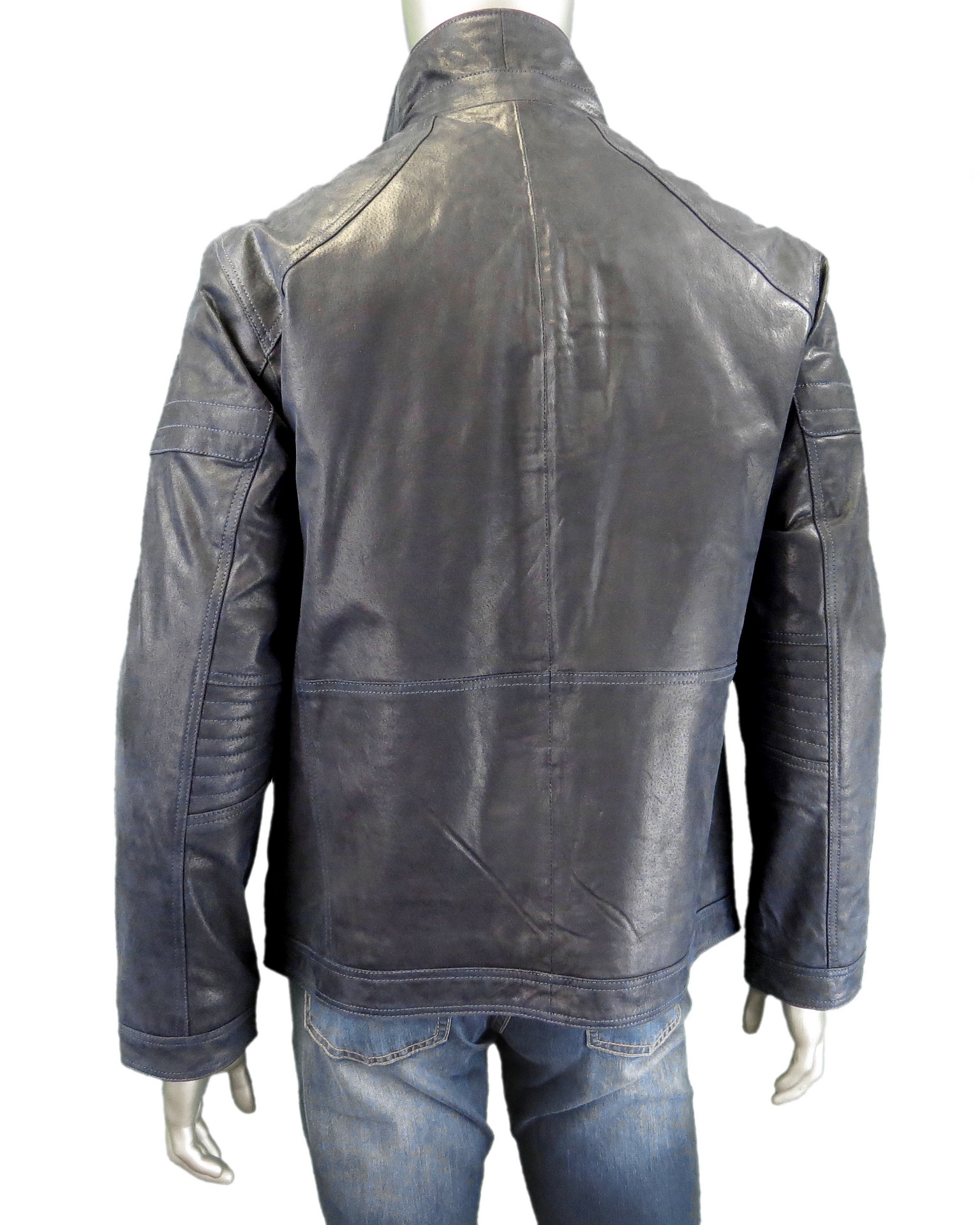 Sly Co Austin Leather Jacket Navy H R Lash Sly Co Austin Leather Jacket Navy