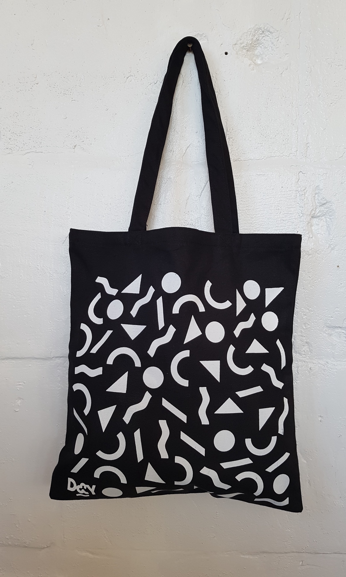 D&Y TOTE BAG - SHAPES BLACK