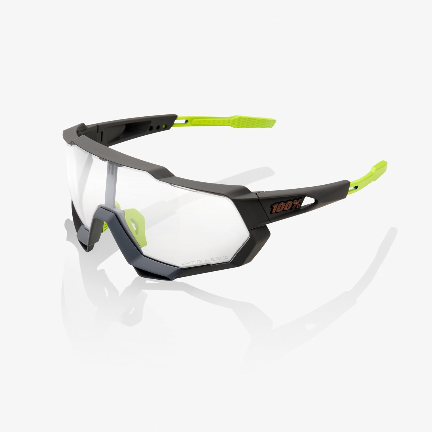 100 Percent SPEEDTRAP Soft Tact Cool Grey Photocromic