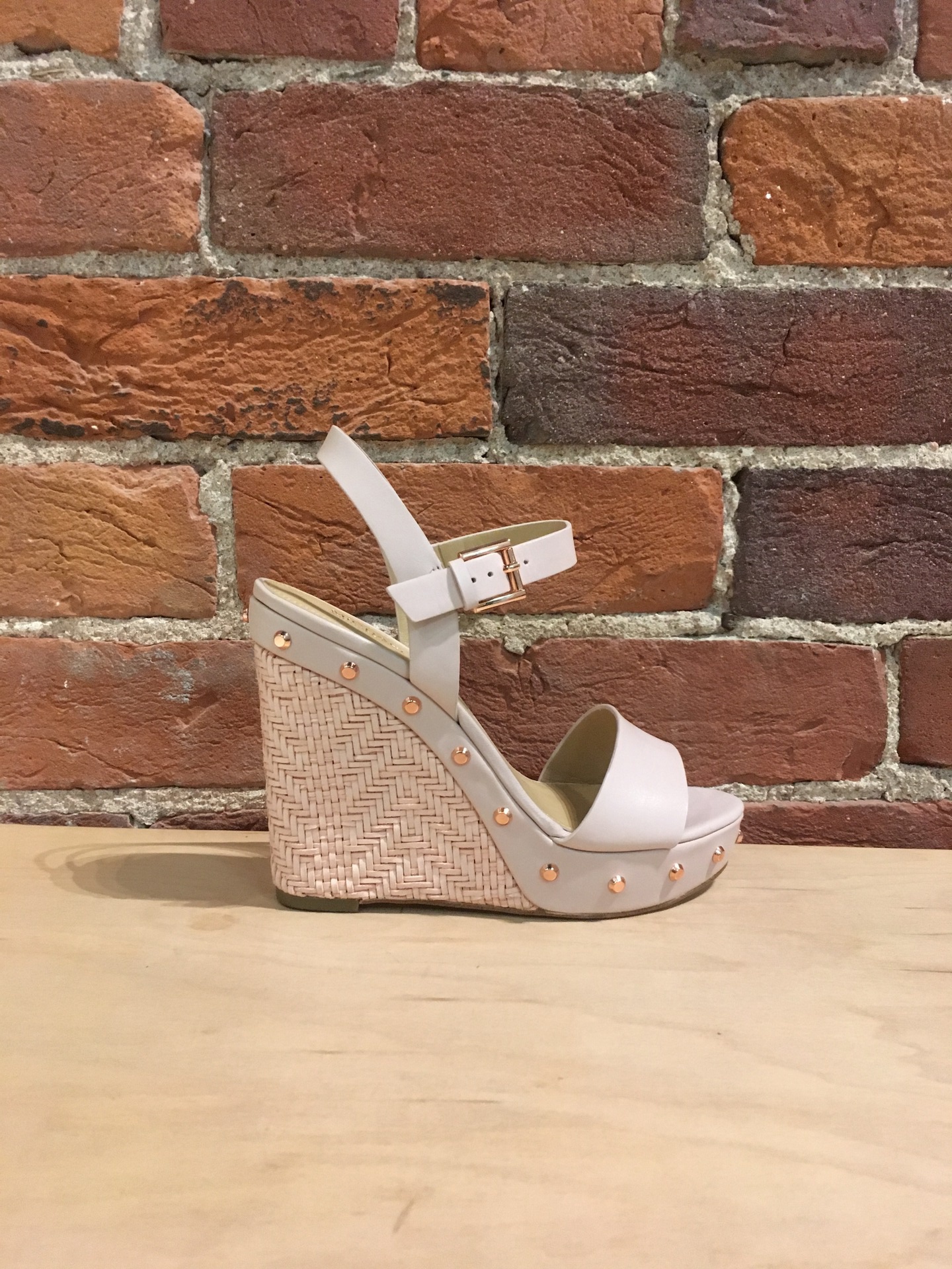 michael kors ellen leather wedge