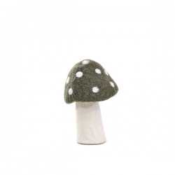 DOTTY MUSHROOM 13CM - MINERAL GREY