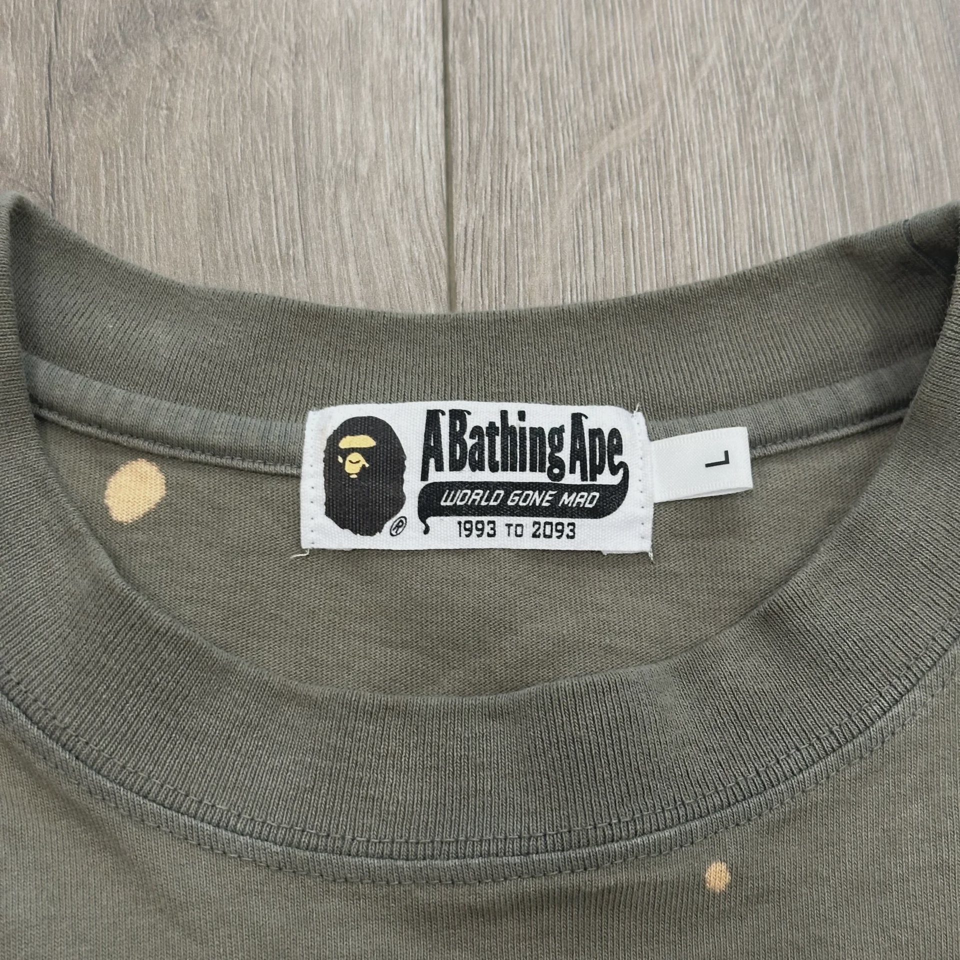 A Bathing Ape (BAPE) Tie-Dye College Relaxed Fit Tee • Pre-Owned [0711] - photo 9