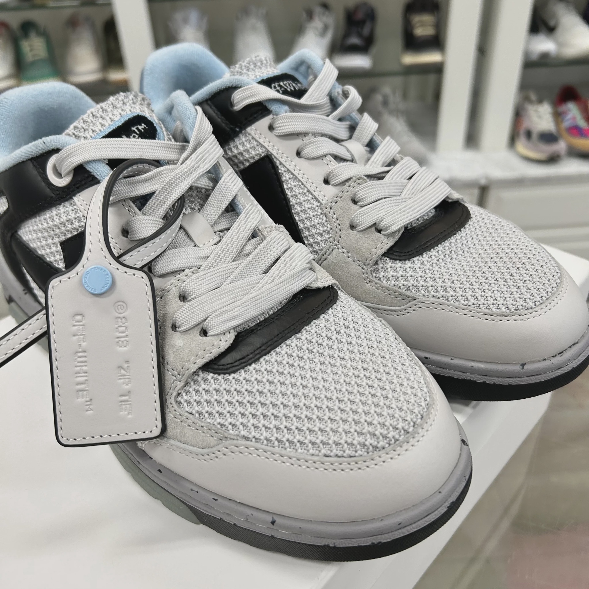 Off-White Out of Office Slim 'gray Black Speckled' • Pre-Owned [0886] 4