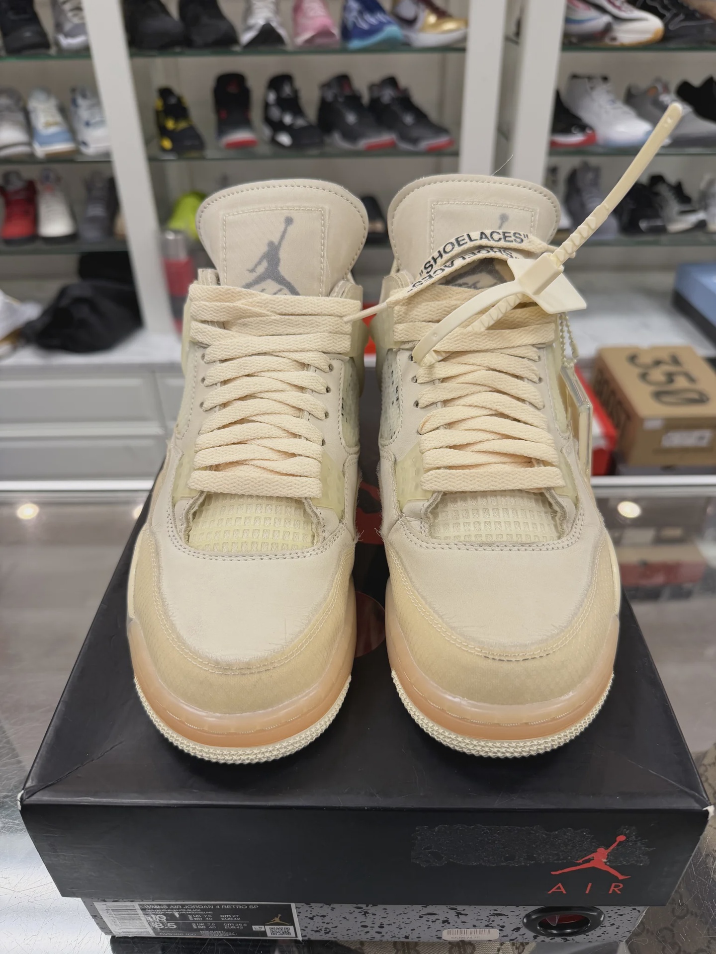Air Jordan 4 Retro Off-White Sail (Women's) • Pre-Owned [1159] - photo 7
