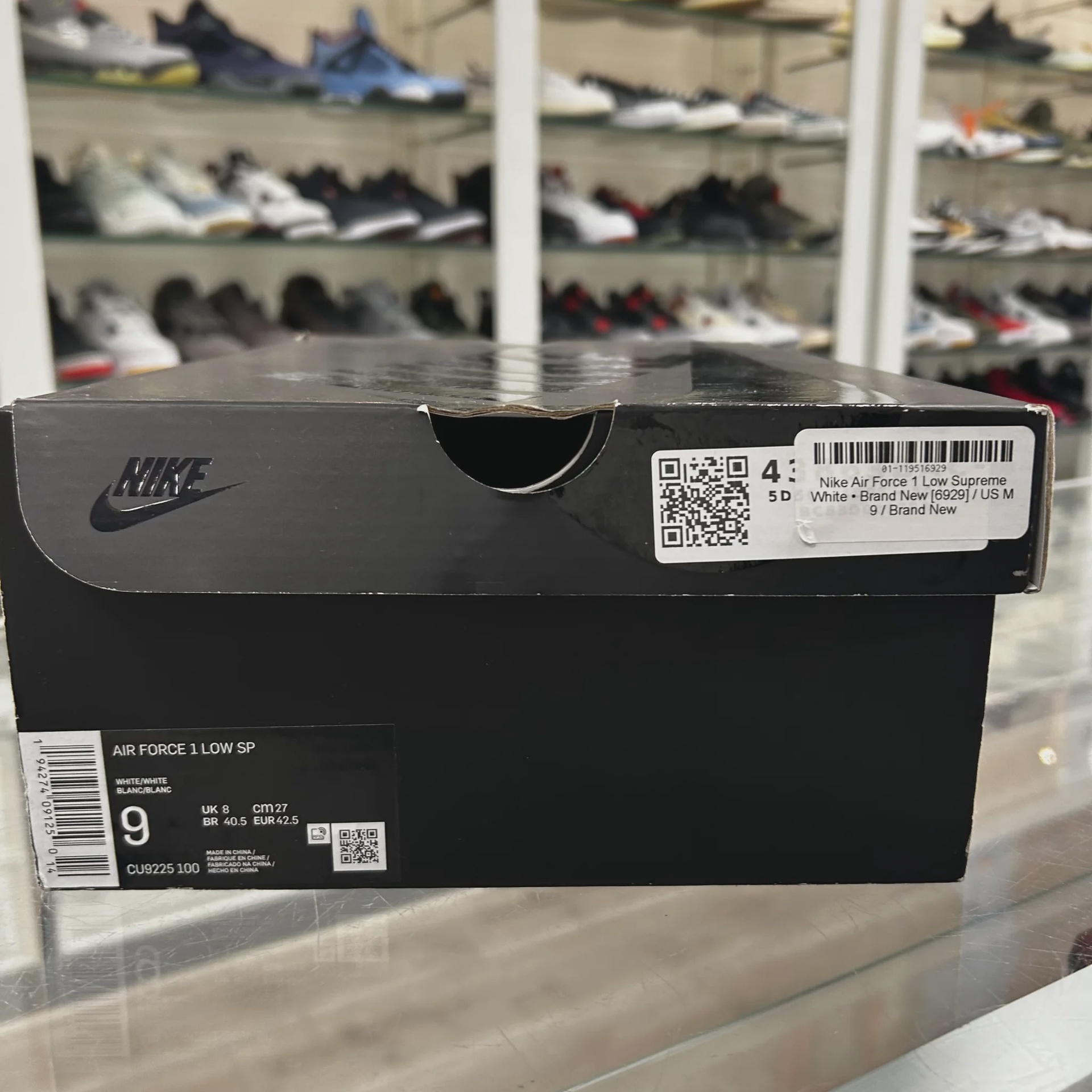 Nike Air Force 1 Low Supreme White • Pre-Owned [2334] - photo 3