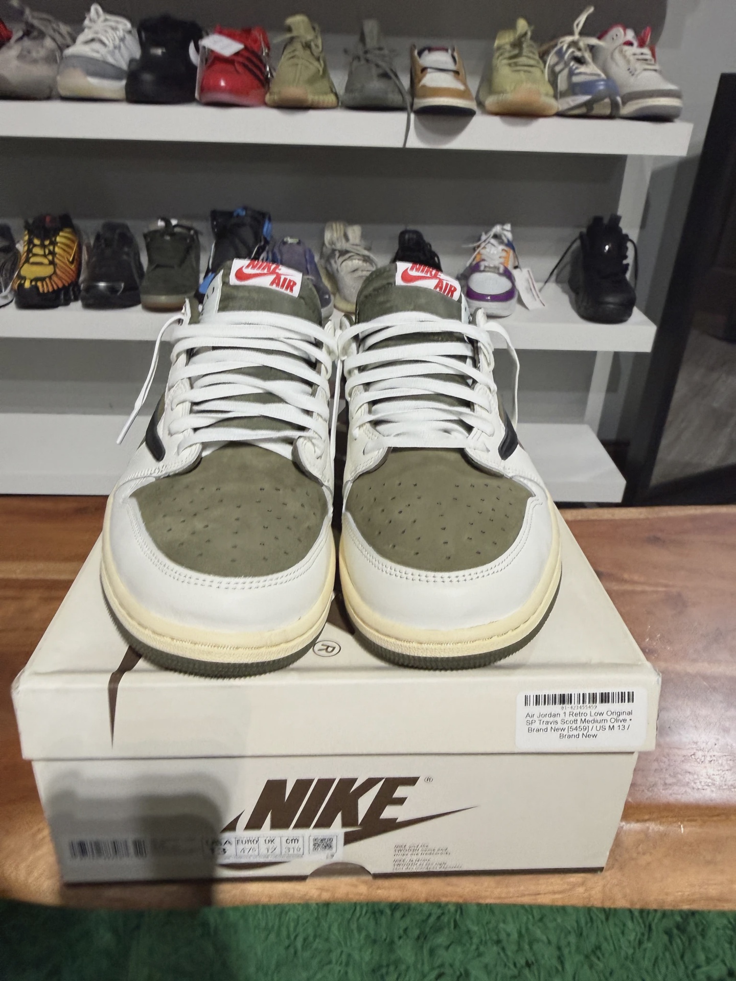 Air Jordan 1 Retro Low Original SP Travis Scott Medium Olive • Pre-Owned [5828] 3